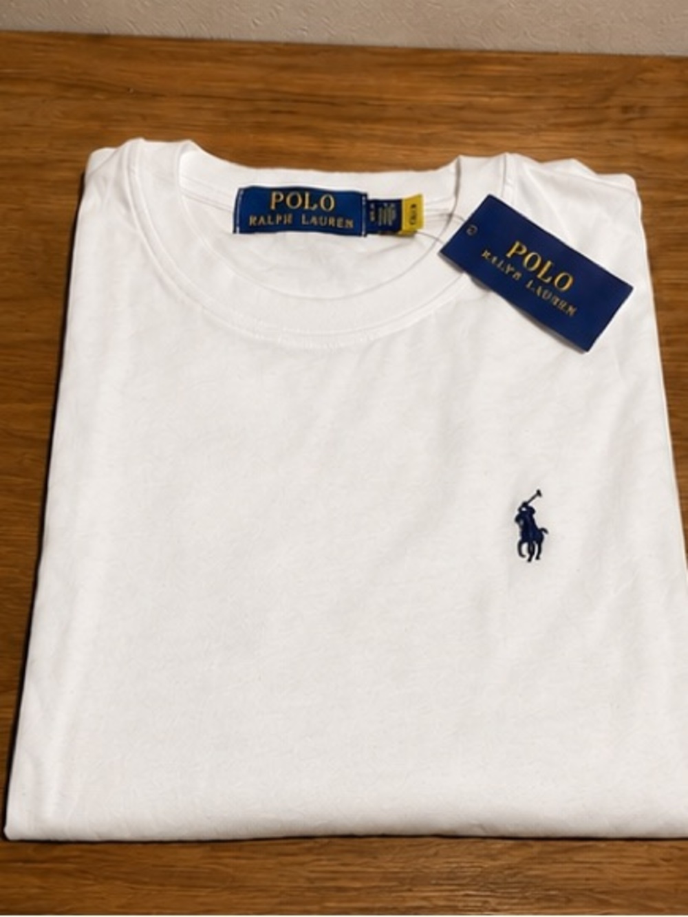 Polo by Ralph Lauren White Short Sleeve Crewneck T-Shirt with Navy Pony